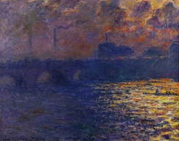 Claude Oscar Monet : Waterloo Bridge, Sunlight Effect II